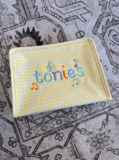 Medium Roadie Zip Pouch - GINGHAM BUTTERCUP by TRVL Designs