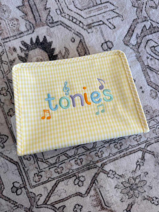 Medium Roadie Zip Pouch - GINGHAM BUTTERCUP by TRVL Designs