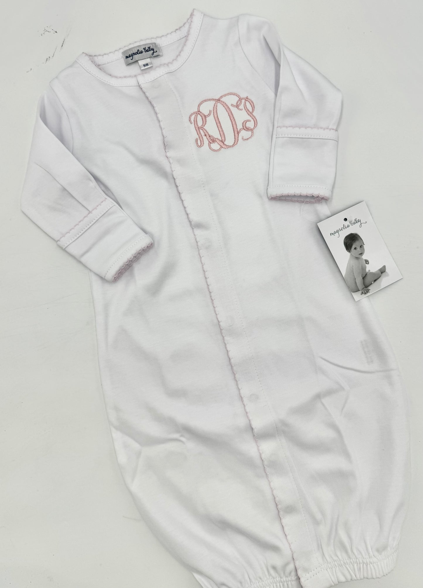 Magnolia Baby Picot Trim Converter Gown