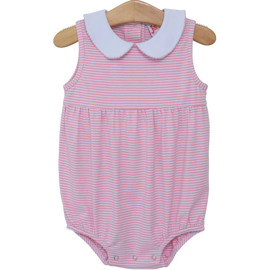 Charlotte Sleeveless Bubble- Light Pink Stripe  PREORDER ETA April