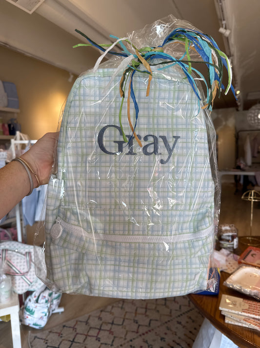 BACKPACKER - Classic Plaid Green Backpack by TRVL Designs