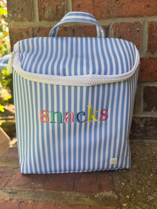 TAKE AWAY Lunch Bag - Insulated PIMLICO STRIPE CHAMBRAY by TRVL Designs
