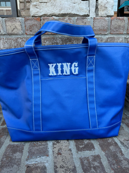 MAXI TOTE - Coated Canvas Large BLUE BELL by TRVL Designs