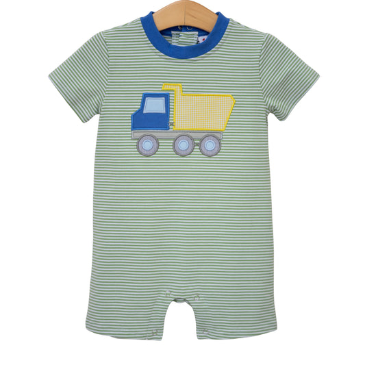 Dump Truck Romper PREORDER ETA April