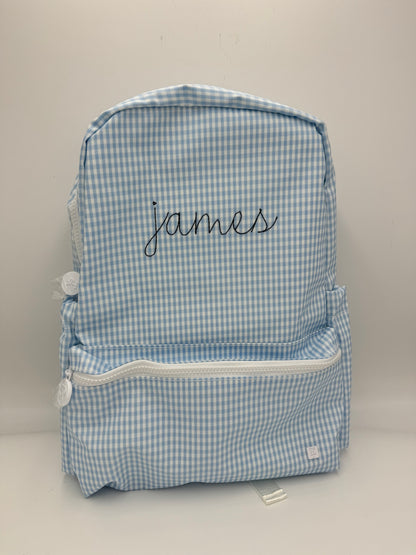 BACKPACKER - MIST GINGHAM Backpack by TRVL Designs