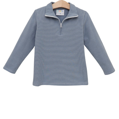 Evan Pullover- Dusty Blue Stripe (Fall Preorder ETA September)