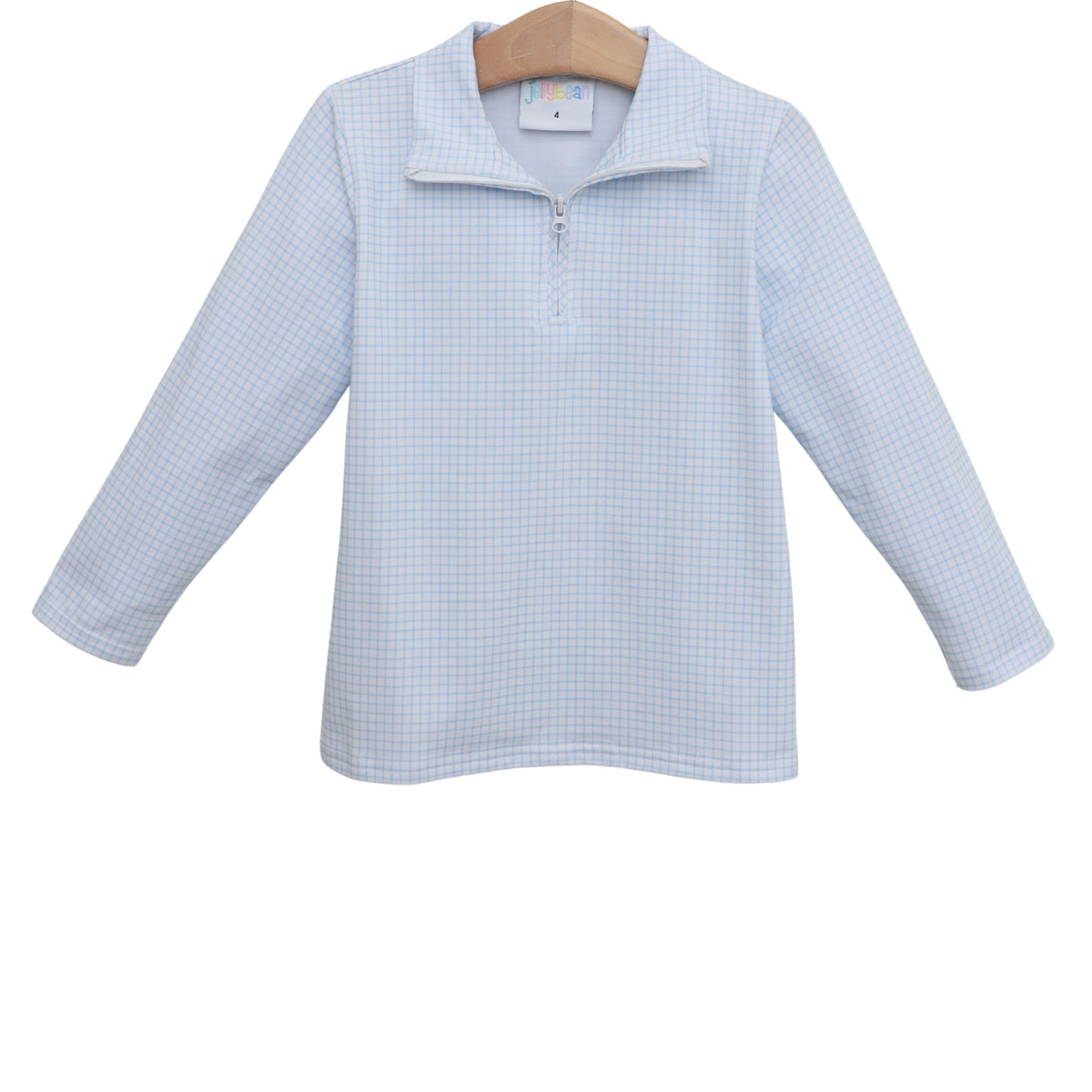 Evan Pullover- Light Blue Windowpane (Fall Preorder ETA September)