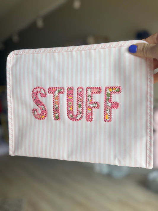 Large Roadie - Pimlico Pink Stripe