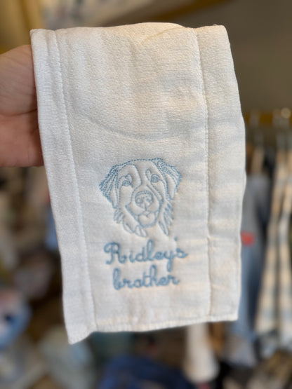 Personalized Pet Burp Cloth