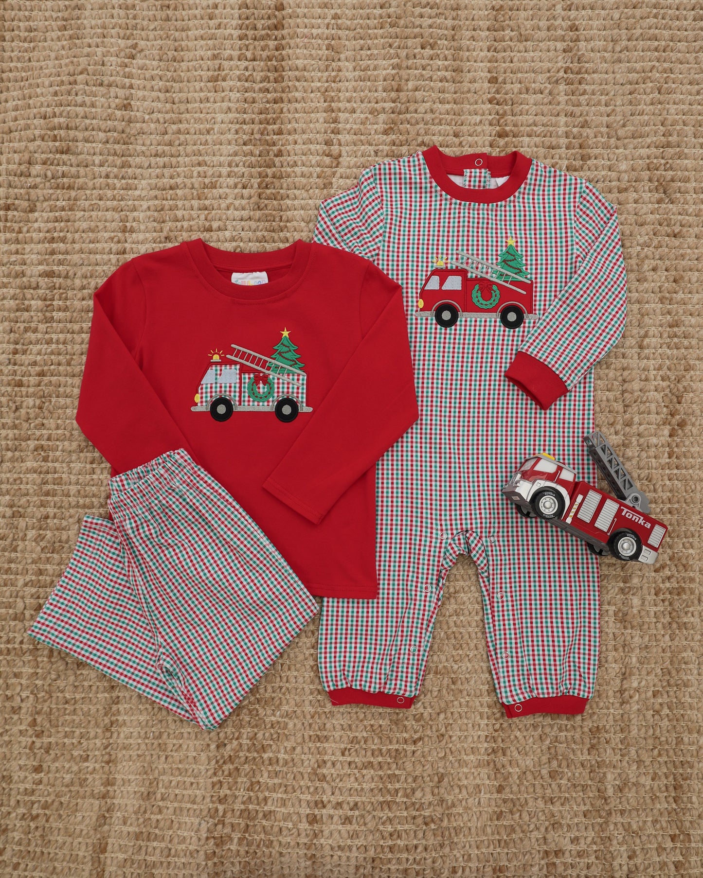 Festive Firetruck Romper