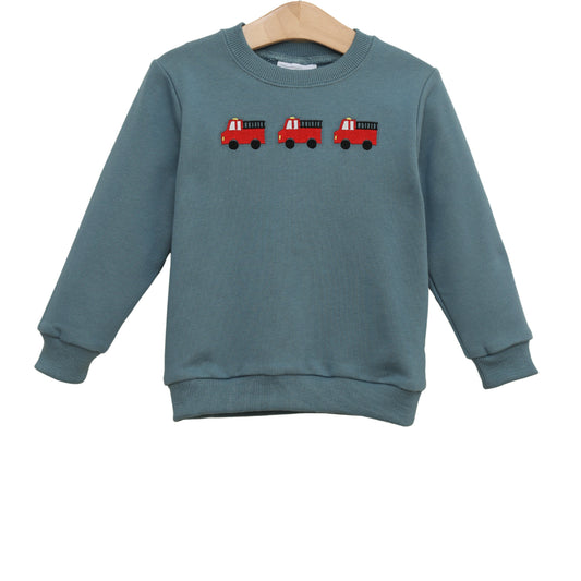 Firetruck Trio French Terry Pullover (Fall Preorder ETA September)