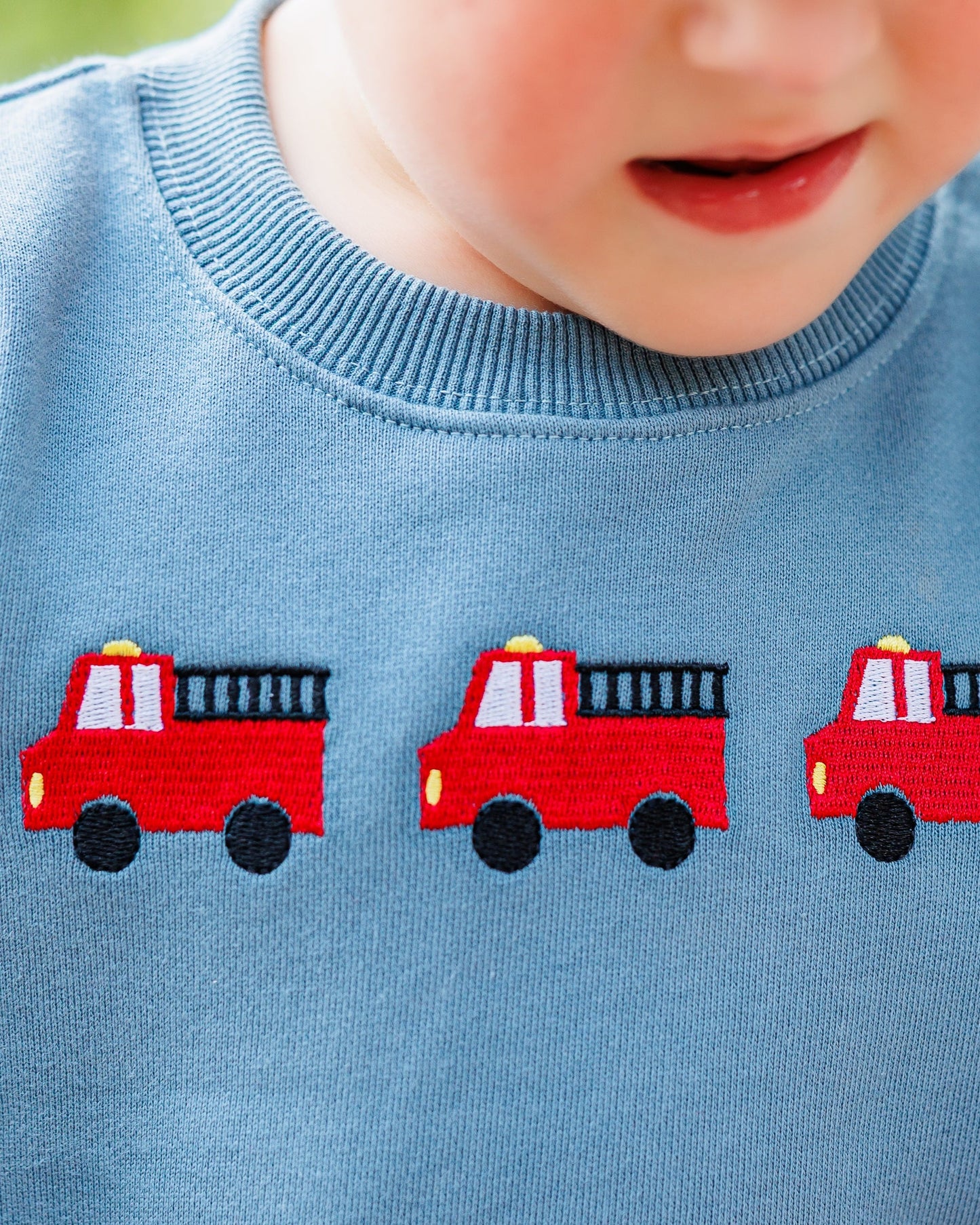 Firetruck Trio French Terry Pullover (Fall Preorder ETA September)