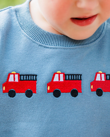 Firetruck Trio French Terry Pullover (Fall Preorder ETA September)
