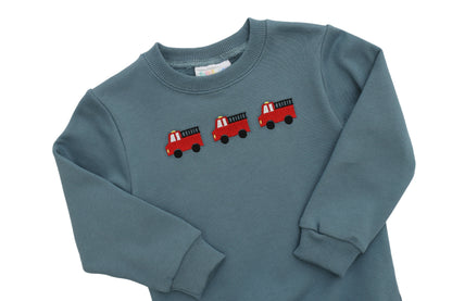 Firetruck Trio French Terry Pullover (Fall Preorder ETA September)