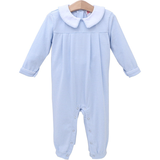 Henry Romper- Light Blue Stripe (Fall Preorder ETA September)
