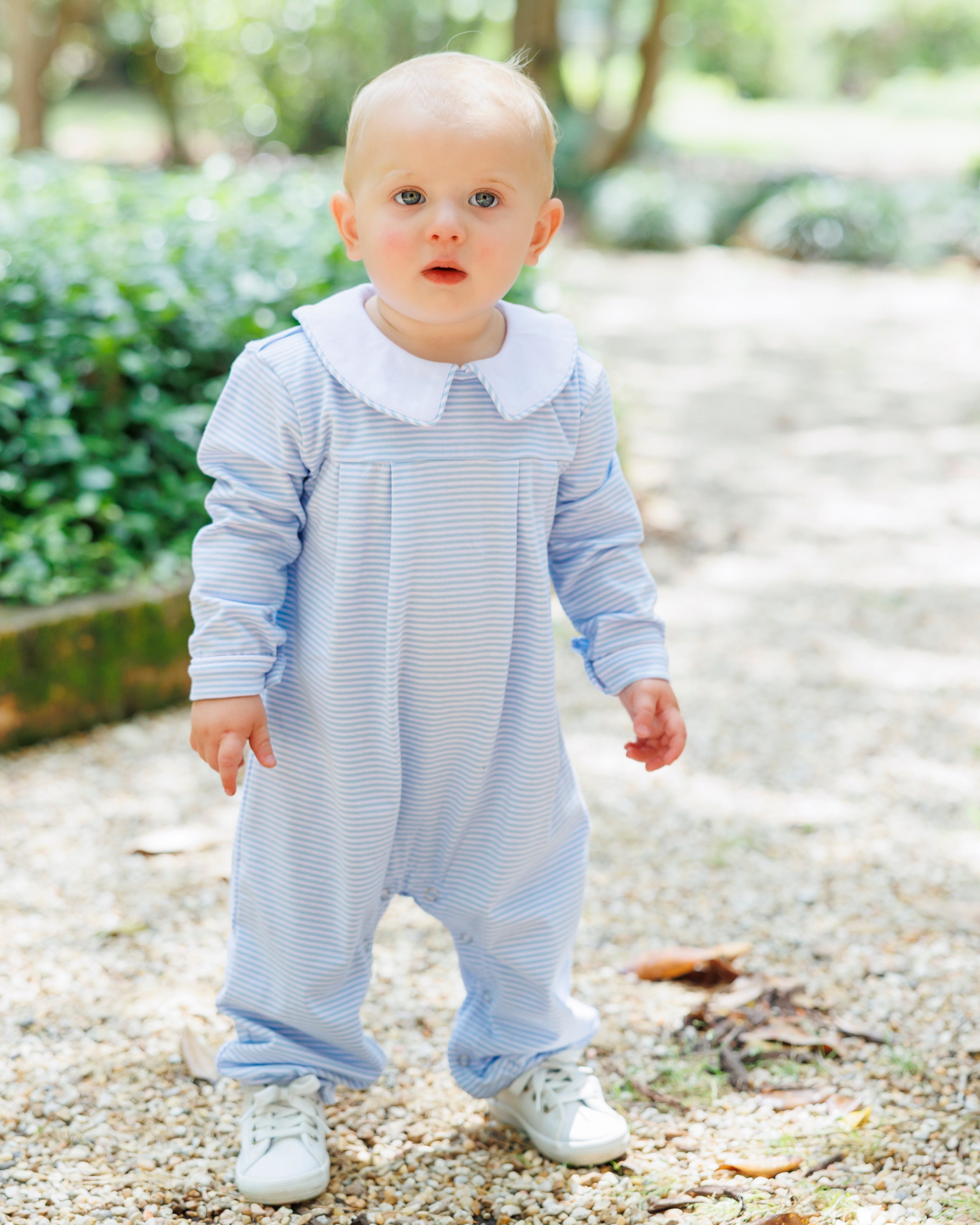 Henry Romper- Light Blue Stripe (Fall Preorder ETA September)