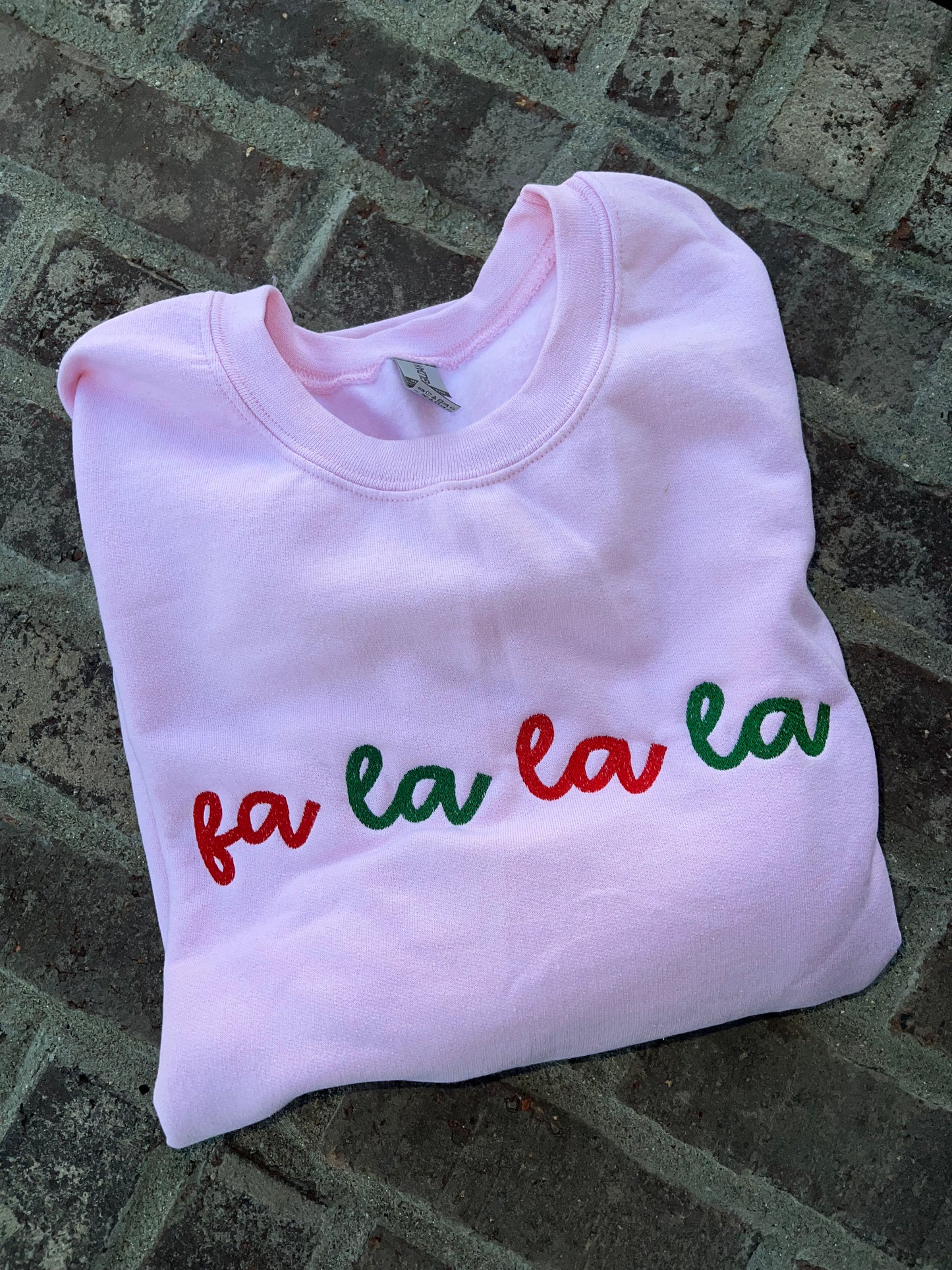 Fa la la la (small design) crewneck