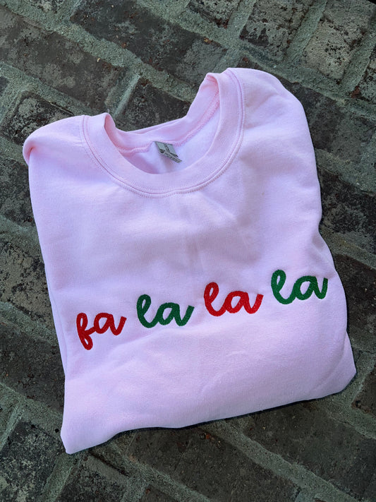 Fa la la la (small design) crewneck