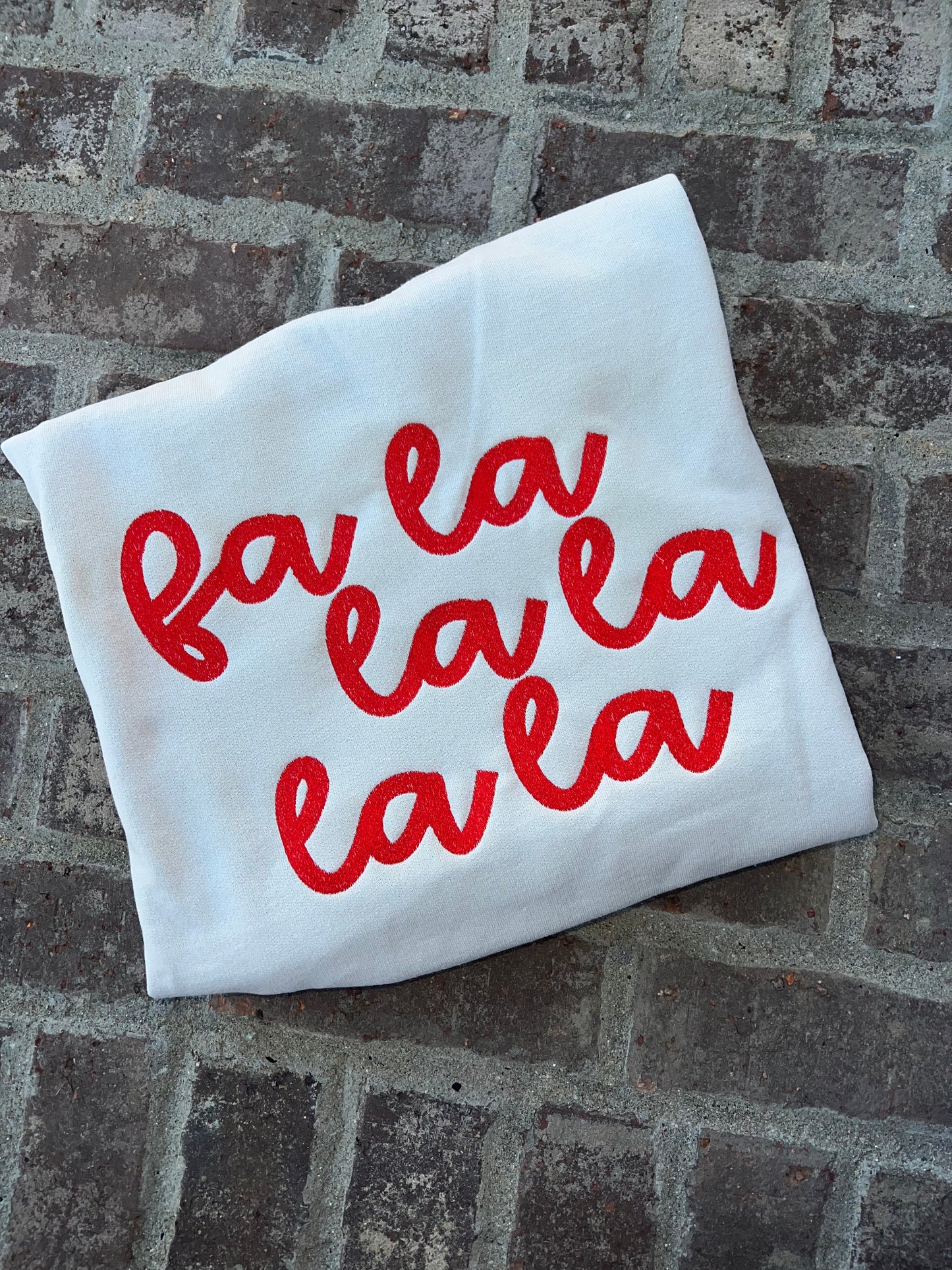 Fa la la la la (large design) crewneck