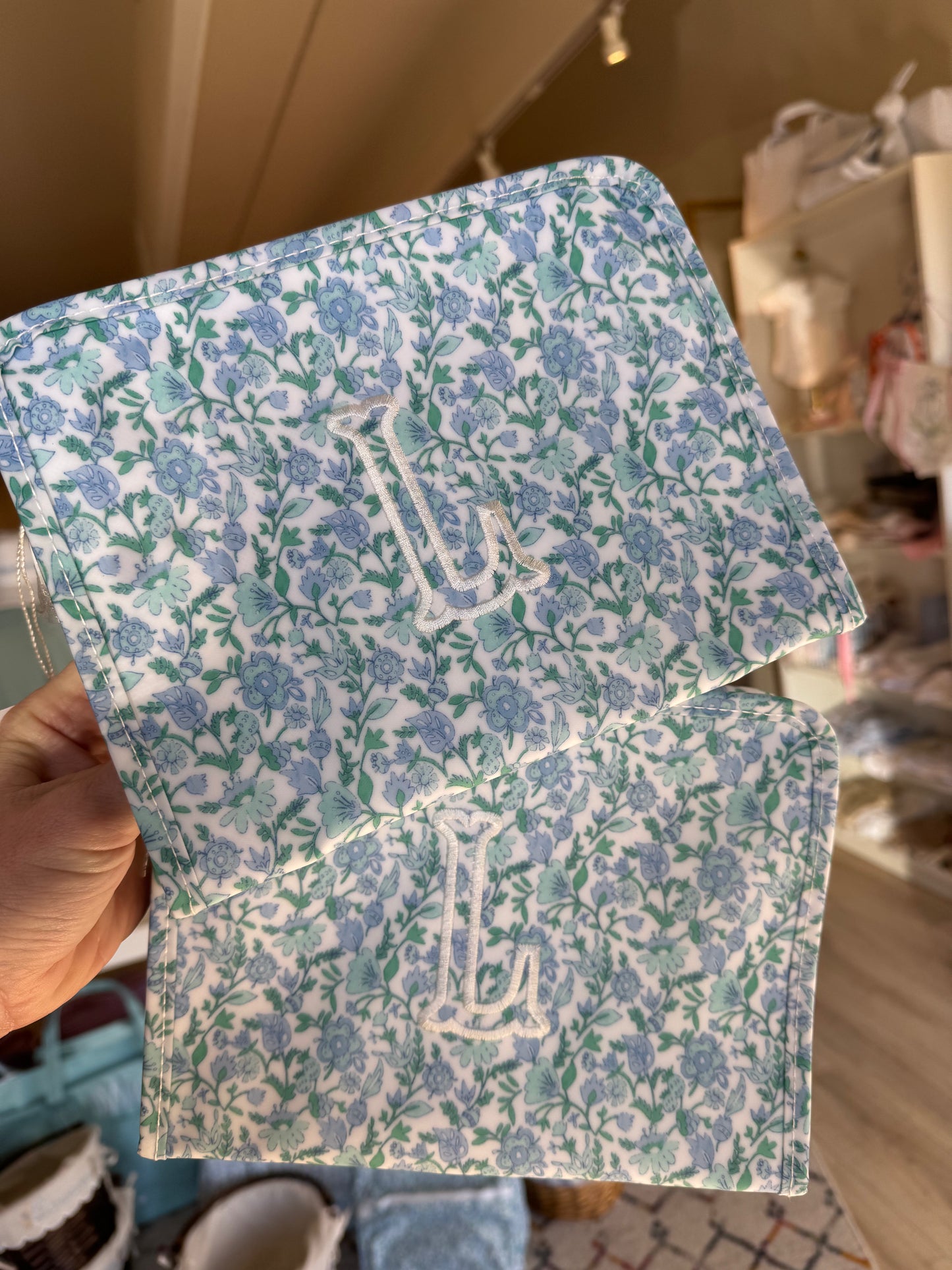 Medium Roadie Zip Pouch - HAMPTONS FLORAL by TRVL Designs