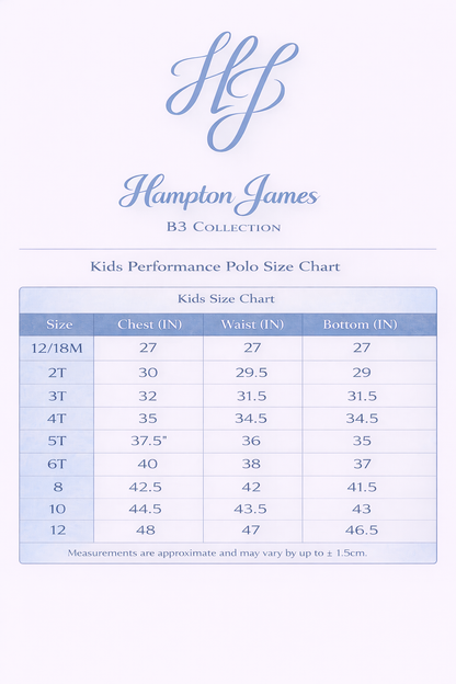 Performance Polo Toddler-Youth Preorder
