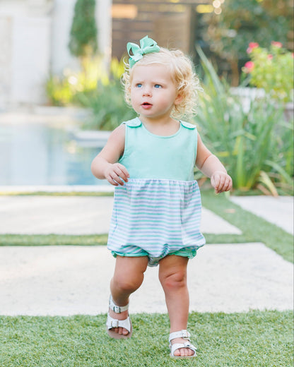 Lily Ruffle Bubble- Seaside Stripe  PREORDER ETA April