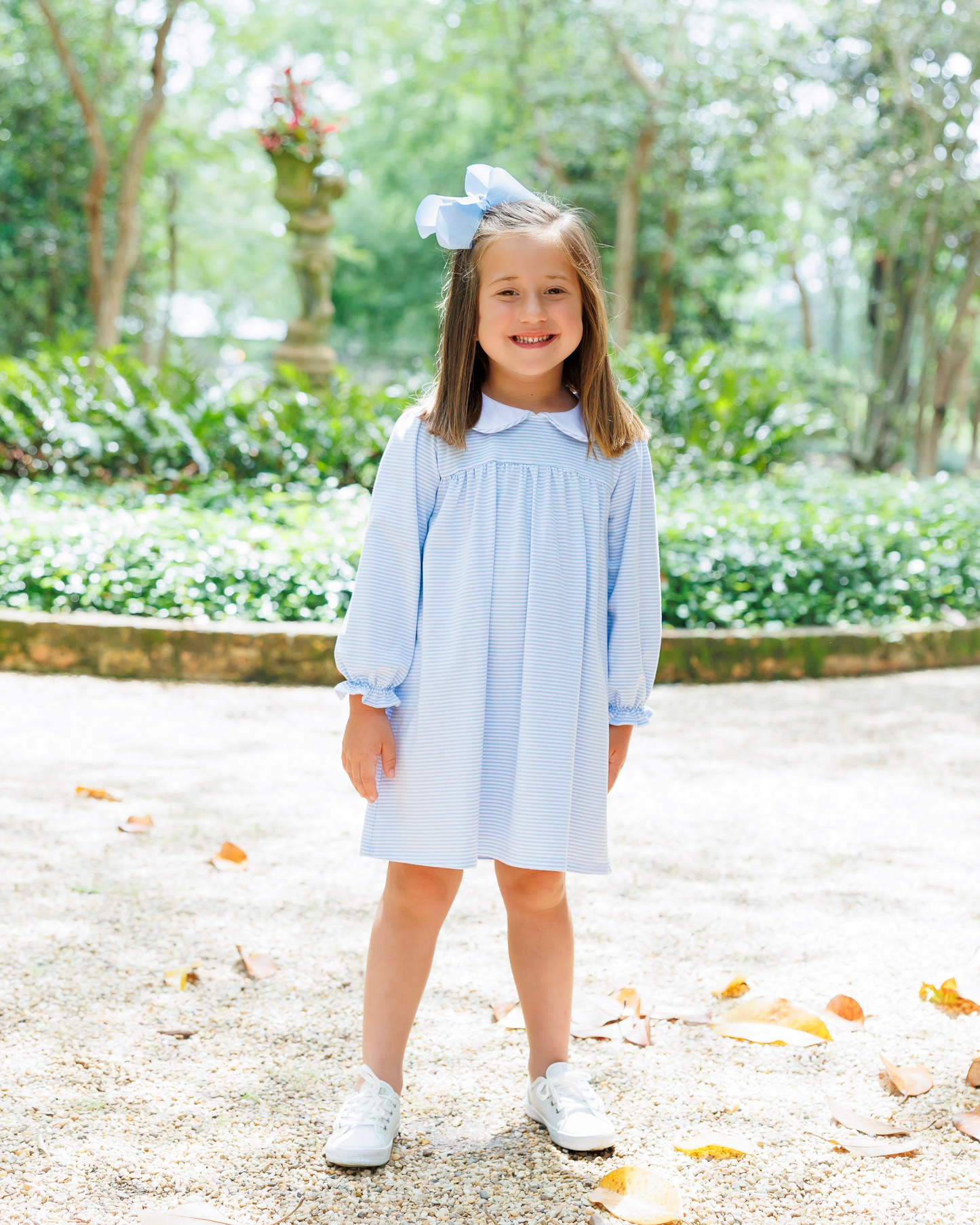 Lottie Dress- Light Blue Stripe (Fall Preorder ETA September)