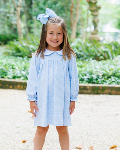 Lottie Dress- Light Blue Stripe (Fall Preorder ETA September)