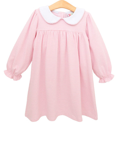 Lottie Dress- Light Pink Stripe (Fall Preorder ETA September)