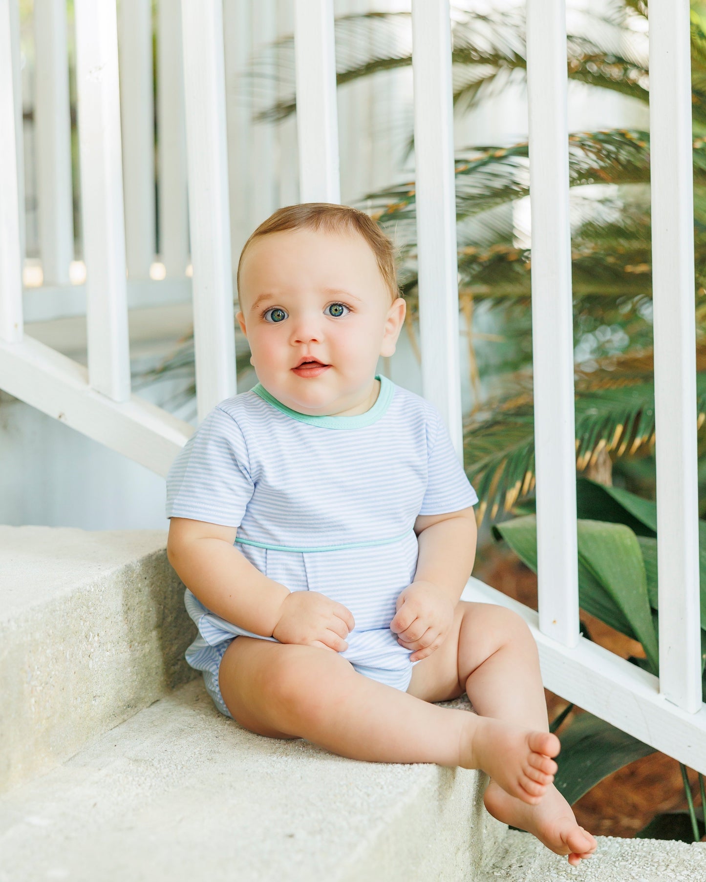 Lucas Bubble- Light Blue Stripe and Mint PREORDER ETA April