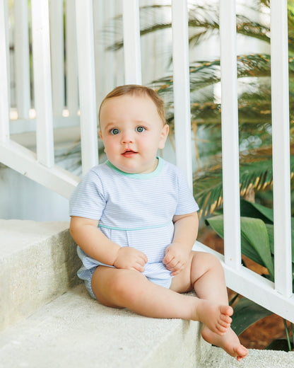 Lucas Bubble- Light Blue Stripe and Mint PREORDER ETA April
