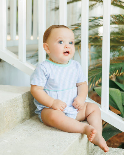 Lucas Bubble- Light Blue Stripe and Mint PREORDER ETA April