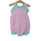 Lucy Sunsuit- Light Pink Stripe and Mint