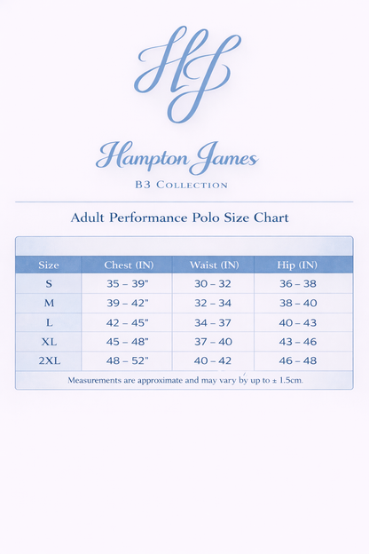 Performance Polo Adult Preorder