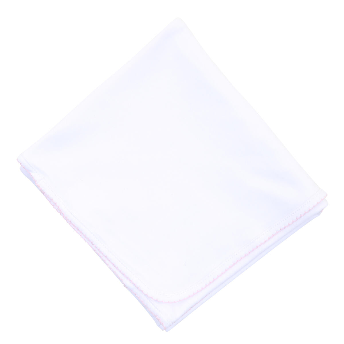 Magnolia Baby Pink Trim Blanket