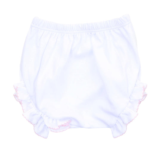 Magnolia Baby Pink Trim Monogram Diaper Cover