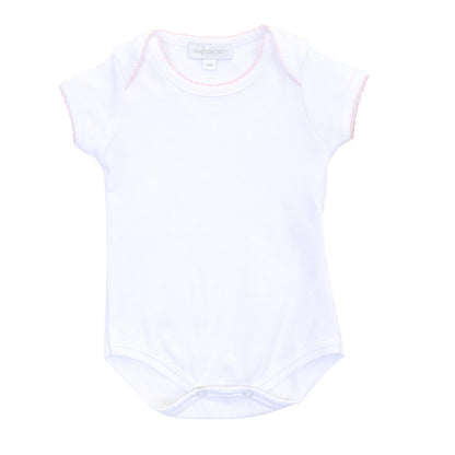 Magnolia Baby Picot Trim Short Sleeve Bodysuit