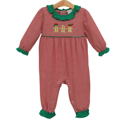 Santa's Sweet Helpers Ruffle Romper