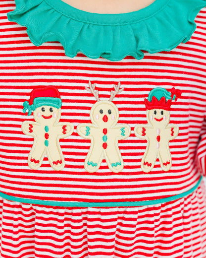 Santa's Sweet Helpers Ruffle Romper