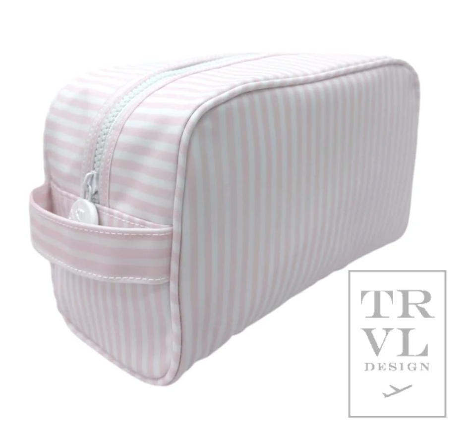 STOWAWAY Toiletry Bag - Pimlico Pink Stripe