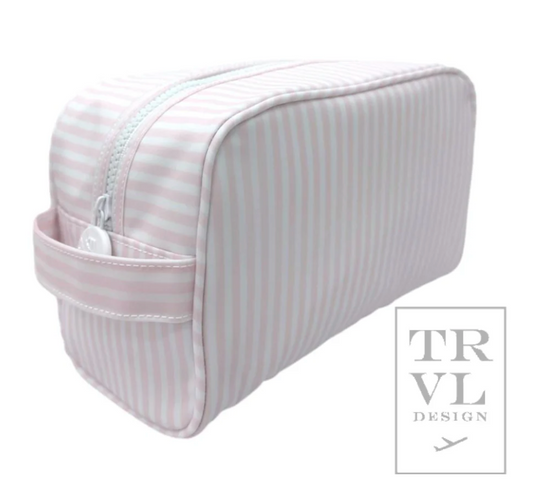 STOWAWAY Toiletry Bag - Pimlico Pink Stripe