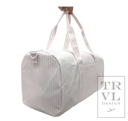 WEEKENDER Duffel Bag - Pimlico Pink Stripe by TRVL Design