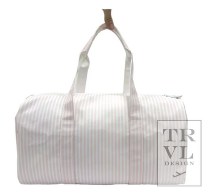 WEEKENDER Duffel Bag - Pimlico Pink Stripe by TRVL Design
