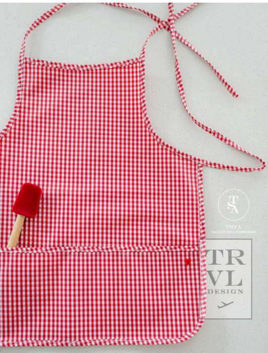 Apron - Red Gingham by TRVL Designs