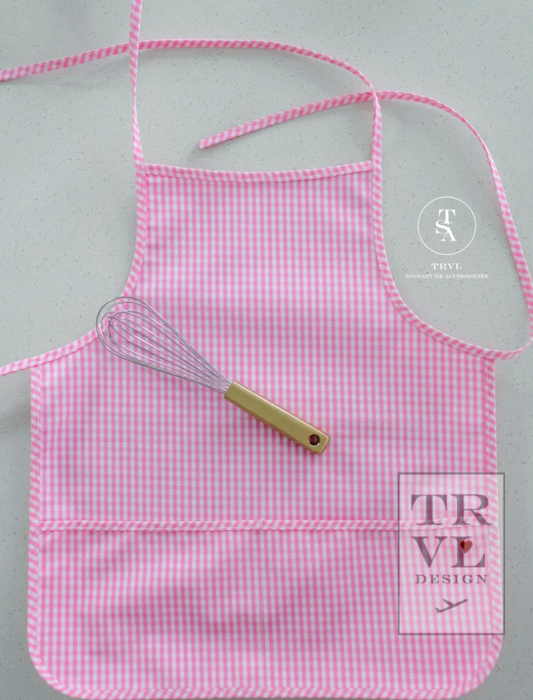 Apron - Pink Gingham by TRVL Designs