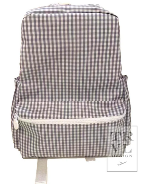Backpacker - Grey Gingham by TRVL Designs