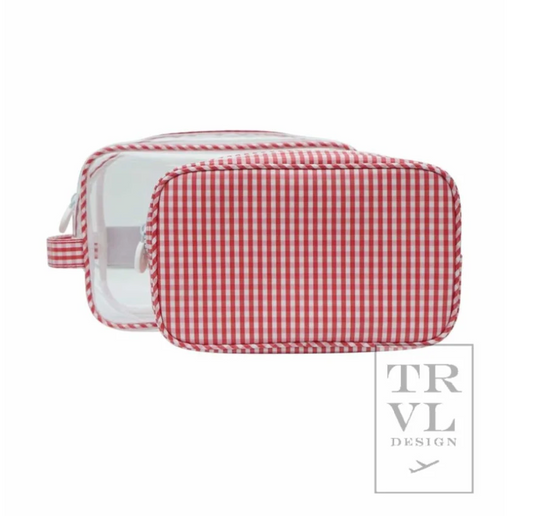 CLEAR DUO - Red Gingham by TRVL Designs