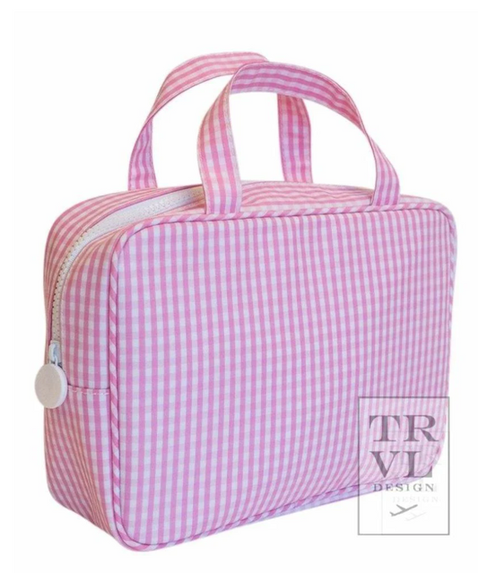 CARRY ON - Pink Gingham by TRVL Designs