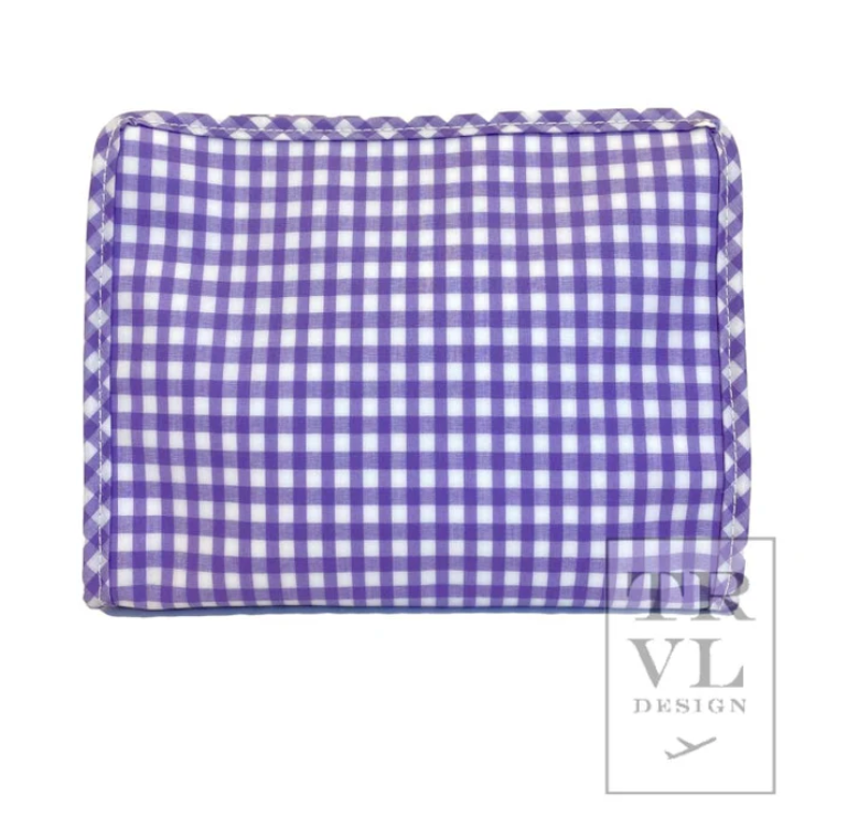 Medium Roadie - Lavender Gingham by TRVL Designs