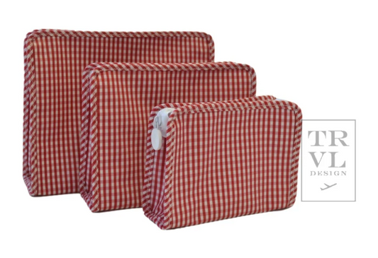 Medium Roadie - Red Gingham by TRVL Designs